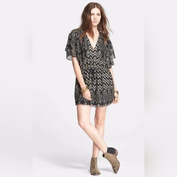 Free People Love Yours Chaos Mini Dress - Picture 1 of 10